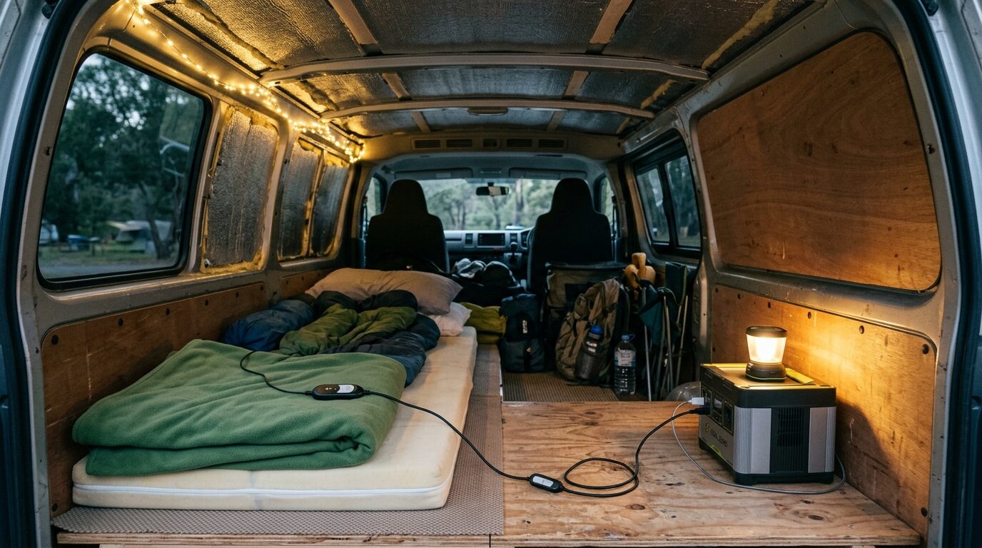 ポータブル電源の容量目安は？車中泊・キャンプで失敗しない計算方法と選び方のアイキャッチ画像
